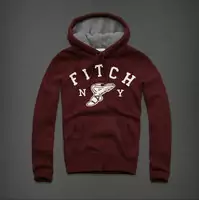 hommes giacca hoodie abercrombie & fitch 2013 classic t59 rouge fonce